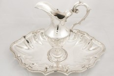 Silver ewer and bassin