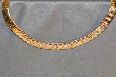 Yellow and white Gold Necklace
