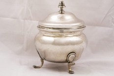 Silver sugar bowl