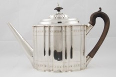 Silver teapot