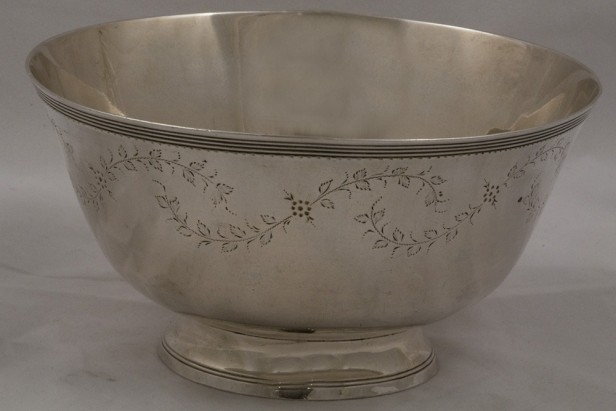 Silver drop bowl