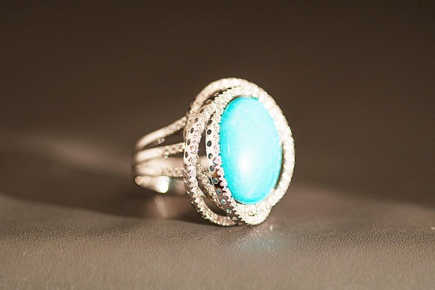White gold ring