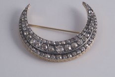 Gold and silver brooch
