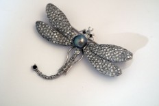 White Gold brooch