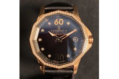 Corum Admiral's Cup Legend 38 Diamond Mother-of-Pearl Rose Gold Box & Papers