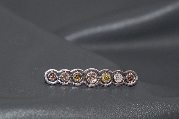 White Gold brooch